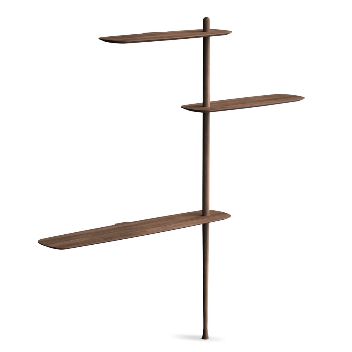 Design Wall Shelf with Real Wood Veneer – Model 4 (standing)