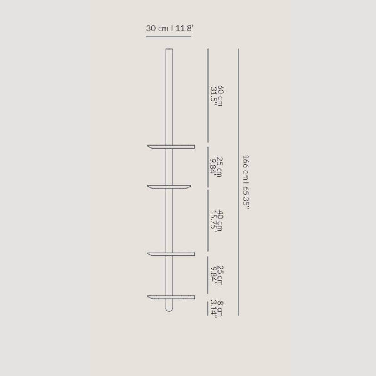Stilvolles Wandregal mit Echtholzfurnier zur Eckmontage – Modell 9 (hängend)