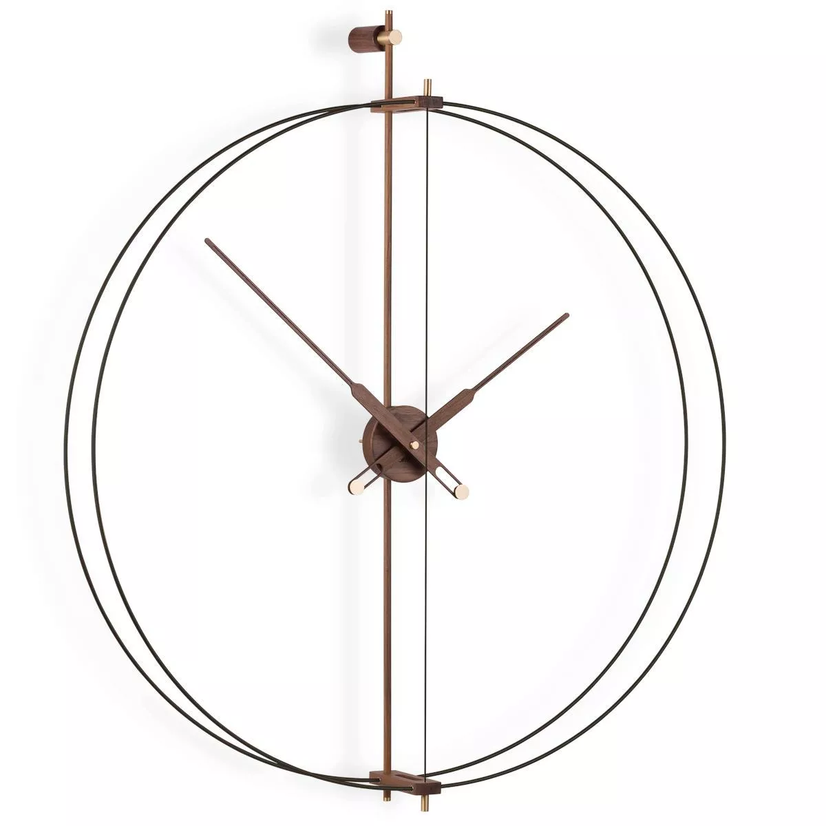 Double Ring Design Wall Clock "Barcelona Premium" Ø 90 cm