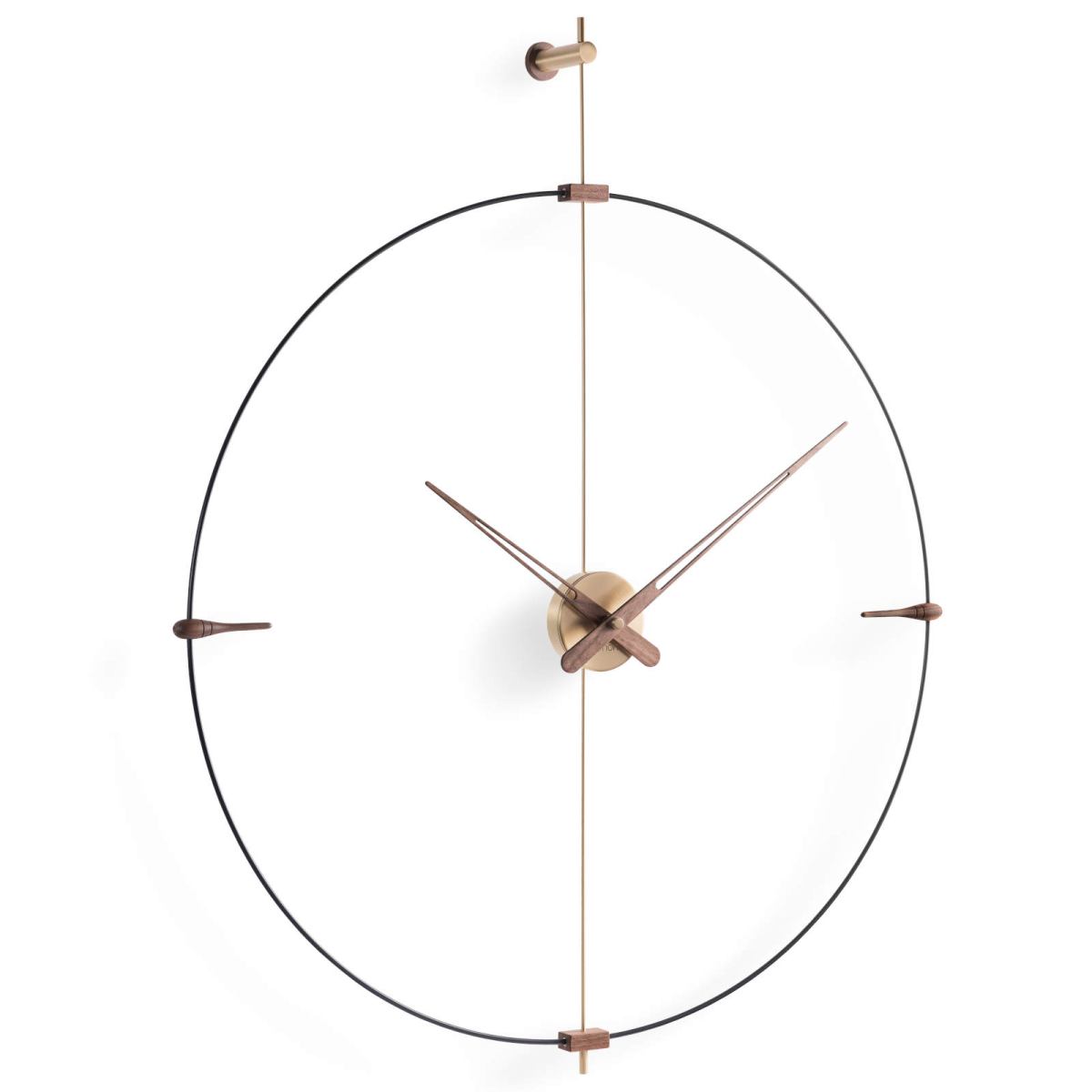 Slim Design Wall Clock Mini Bilbao with Fiber Glass Ring